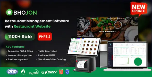 Best Restaurant Management Software with Restaurant Website