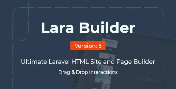 Laravel Drag&Drop SaaS HTML site builder