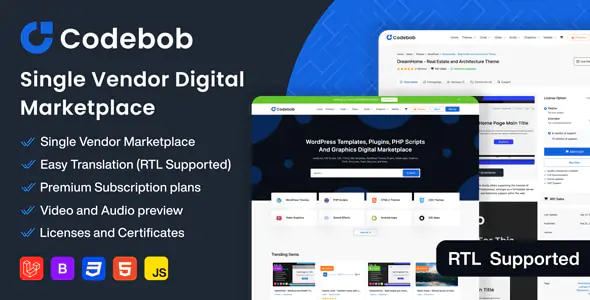 Single-Vendor Digital Marketplace